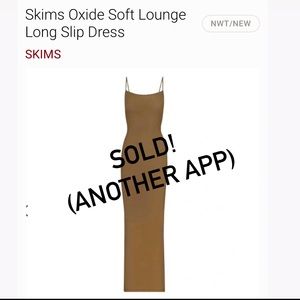 Brand New SKIMS MAXI IN OXIDE COLOR!